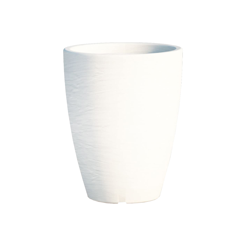 Vaso home tondo adone 30x38 cm ferliving - bianco.